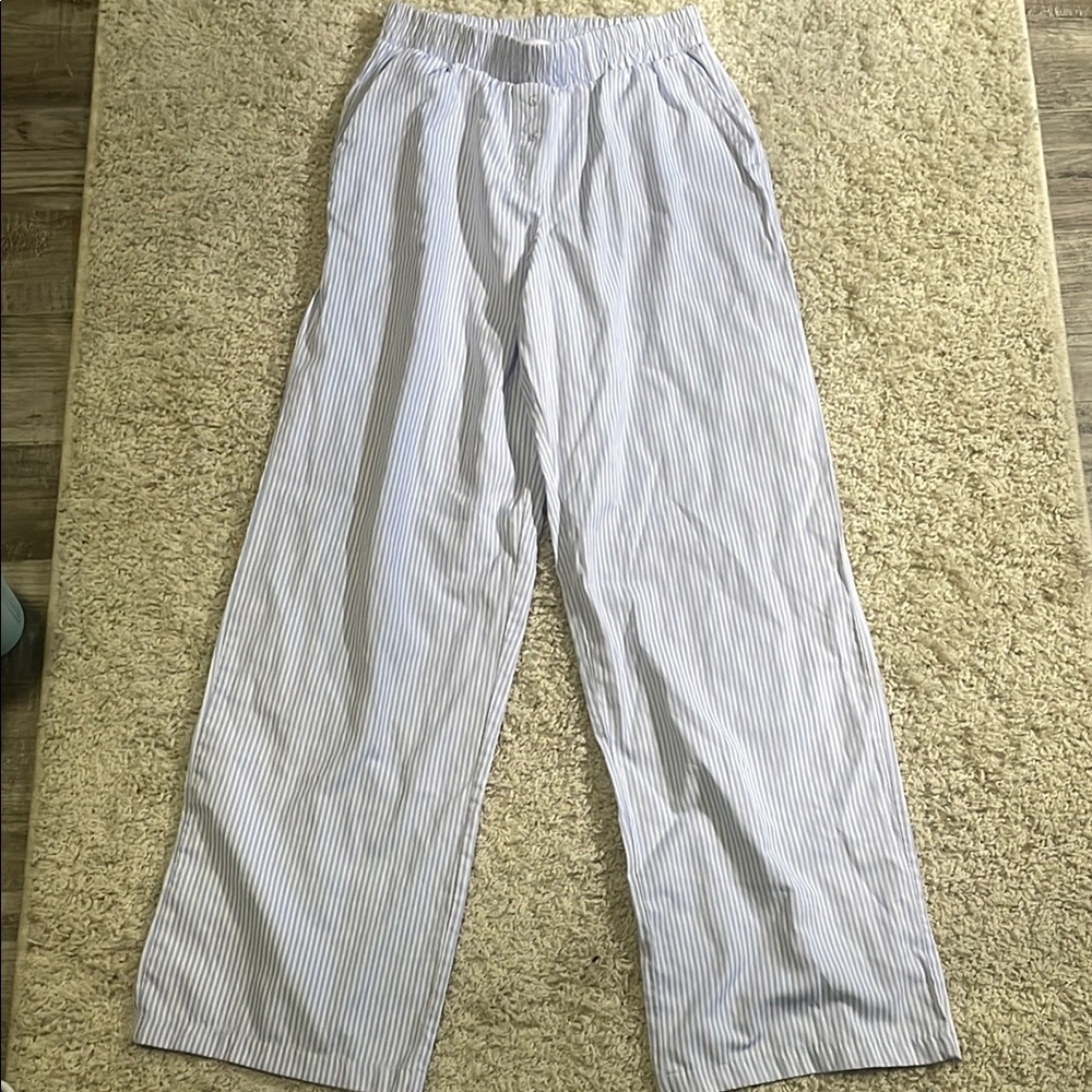 Pink Rose Gray Sweatpants with Elastic Waistband